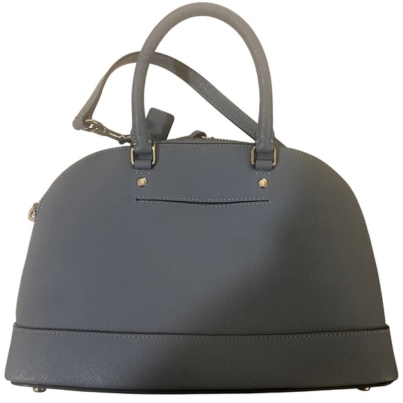 Coach Mini Sierra Satchel Crossbody Crossgrain Leather Cornflower Blue F-27591 - Picture 5 of 8